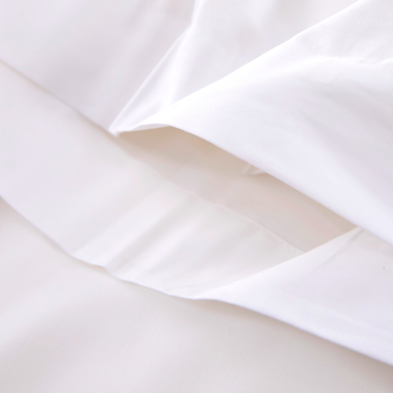 6080S 400TC 100% コットン サテン プレーン ホワイト ホテル寝具セット 6080S 400TC 100% コットン サテン プレーン ホワイト ホテル寝具セット