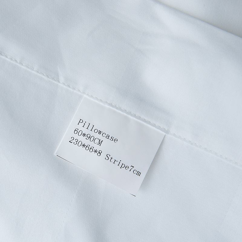 7cm サテン ストライプ プレーン ホワイト 750TC 5 つ星のホテルの寝具セットのための綿 100% 7cm サテン ストライプ プレーン ホワイト 750TC 5 つ星のホテルの寝具セットのための綿 100%