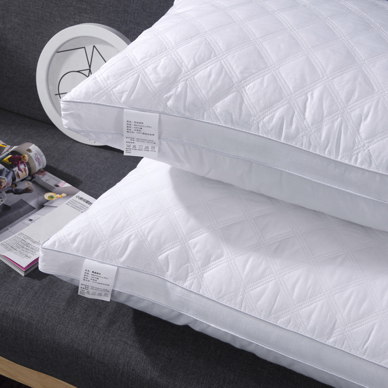 キルティング生地デザインマイクロファイバー充填枕、ジッパー付き キルティング生地デザインマイクロファイバー充填枕、ジッパー付き