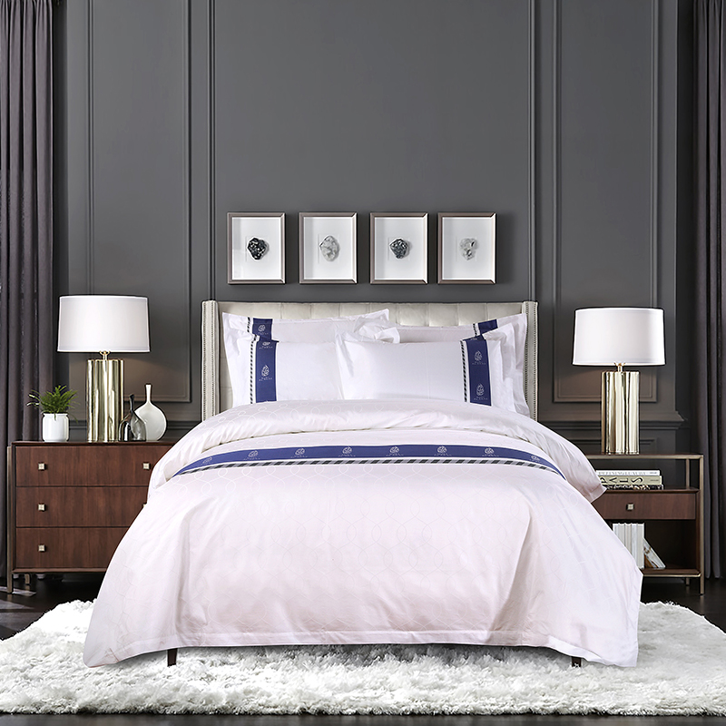 先染めカスタマイズロゴ綿100%寝具セット